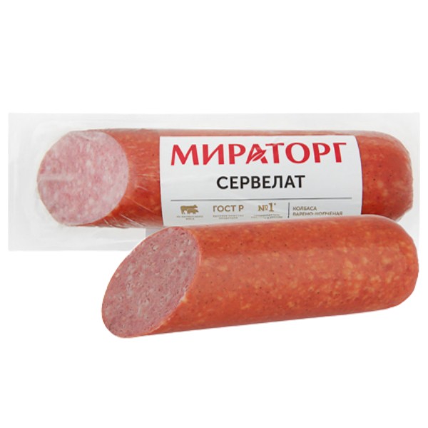 Sausage "Miratorg" Servelat boiled-smoked 375g