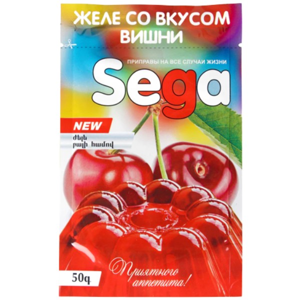 Желе "Sega" со вкусом вишни 50г