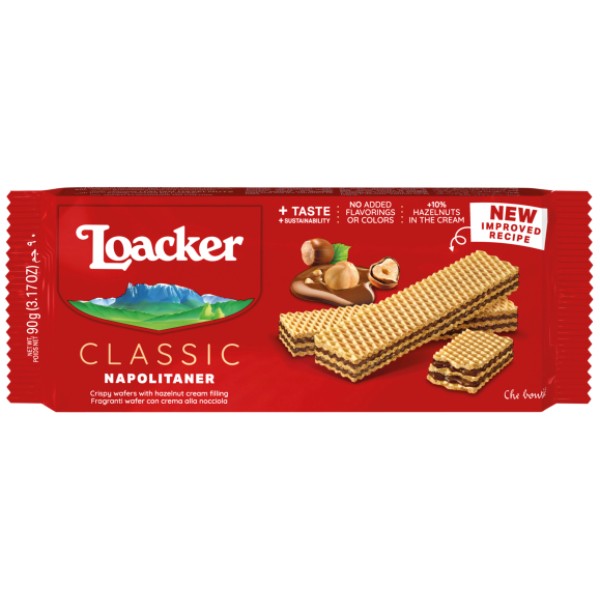 Вафли "Loacker" Неаполитанские 90г