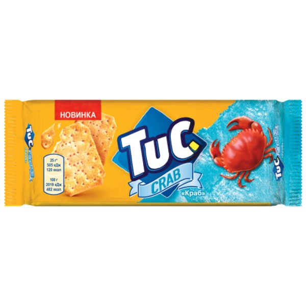Крекеры "Tuc" со вкусом краба 100г