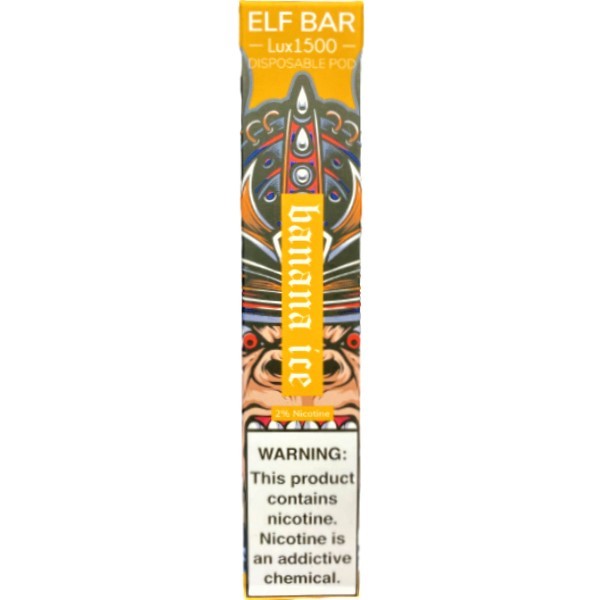 Electronic cigarette "ELF BAR" 1500 puffs with banana and ice flavor pcs