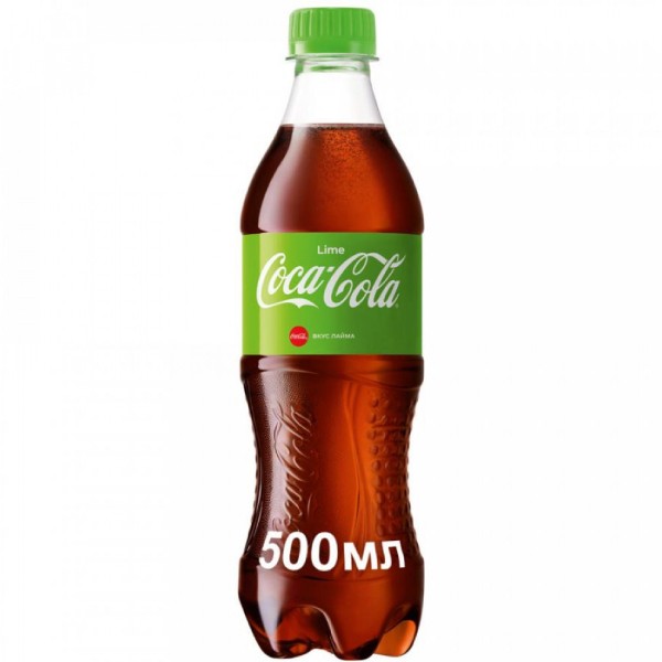 Refreshing drink "Coca-Cola" without sugar with lime flavor 0 5l