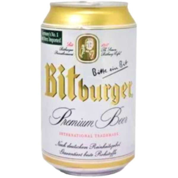 Beer "Bitburger" Premium Pils 4.8% can 0.33l