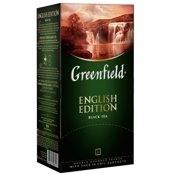 Black tea "Greenfield" English black 25 packs