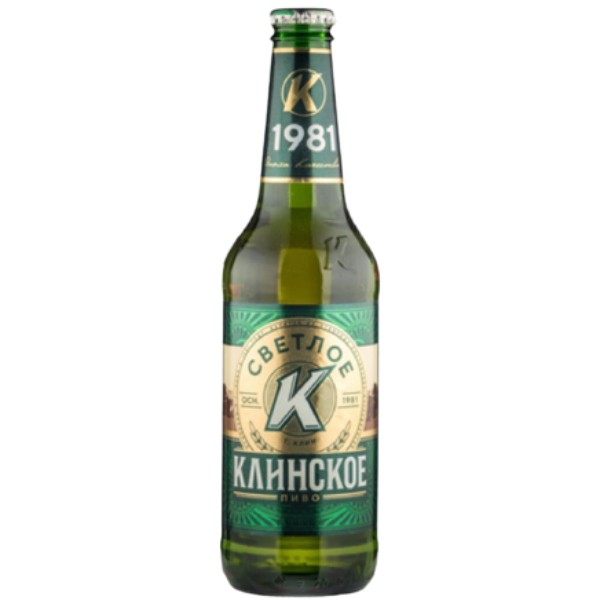 Beer "Klinskoe" light 4.7% g/b 0.5l
