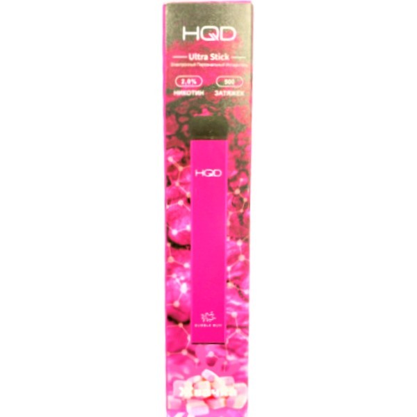 Electronic cigarette "HQD" 500 puffs with chewing gum flavor pcs