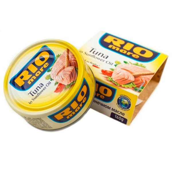 Tuna in sunflower oil "Rio Mare" 160g