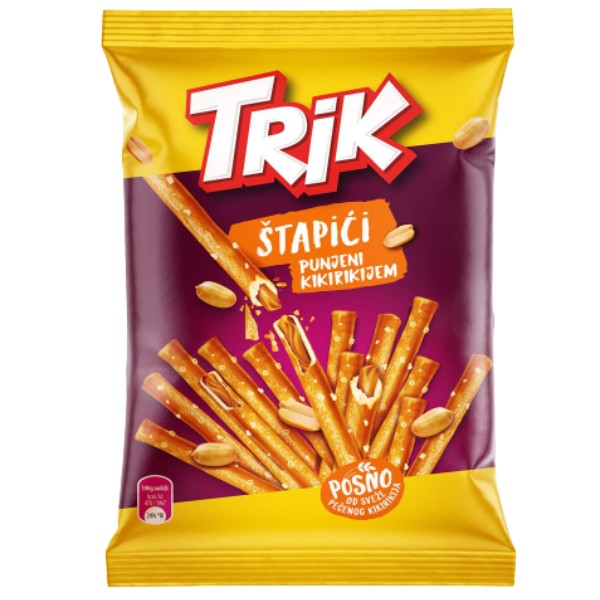 Salty sticks "Trik" with peanut filling 110g