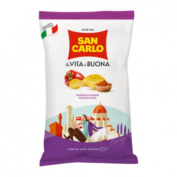 Chips "San Carlo" with paprika flavor 150g