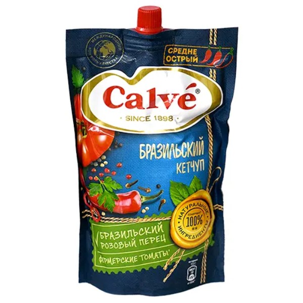 Sauce "Calve" Brazilian spicy 350 grams