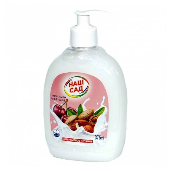 Liquid soap "Наш Сад" almond and cherry 375 ml