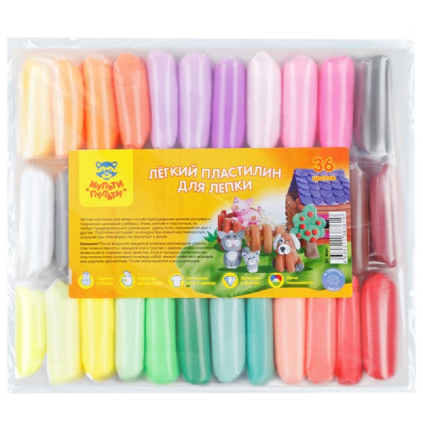 Plasticine "Multi Pulti" 36 colors code 40361