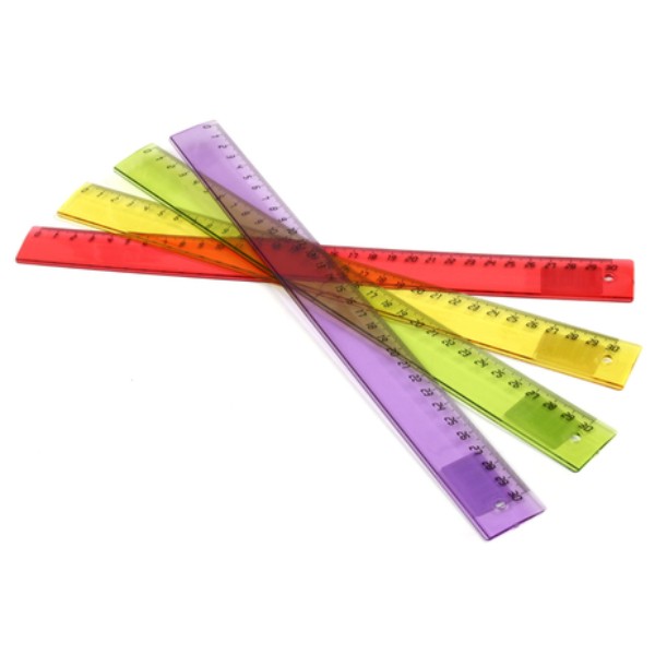 Transparent ruler "Attache" 30cm