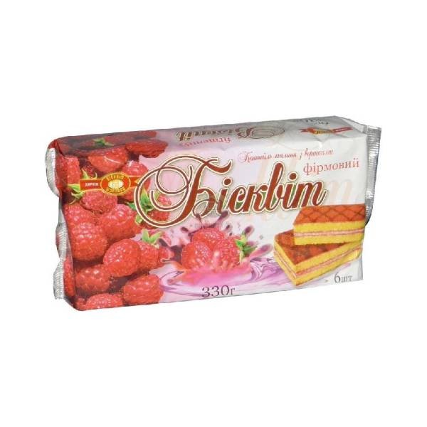 Biscuits "XFB" creamy, with raspberries 330 g