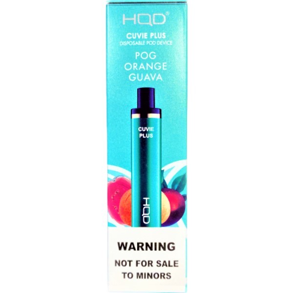 Electronic cigarette "HQD" 1200 puffs with passion fruit orange and guava flavor pcs