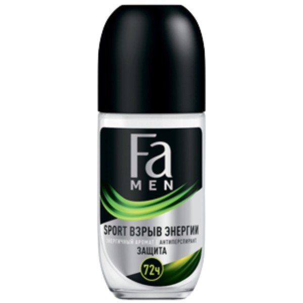 Deodorant-antiperspirant "Fa" Men Sport burst of energy energetic fragrance 72h 50ml