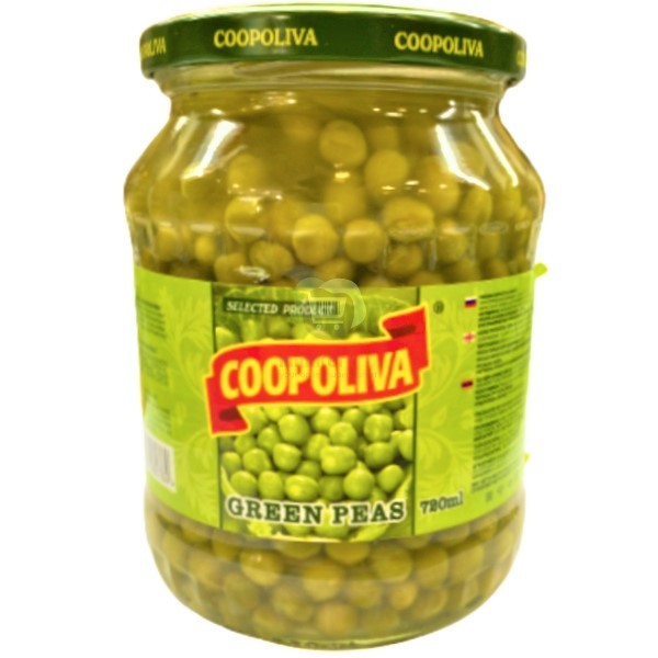 Green peas "Coopoliva" 720ml