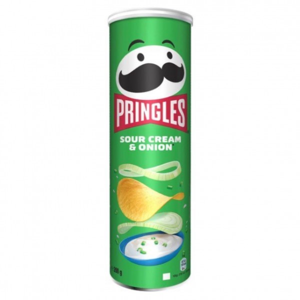 Chips "Pringles" potato onion and cheese flavor 165g