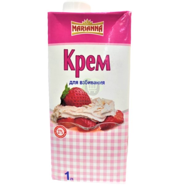 Cream for whipping "Mariannа" 27% 1l