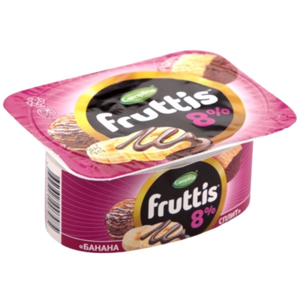 Yoghurt "Fruttis" super-extra 8% banana split 115g