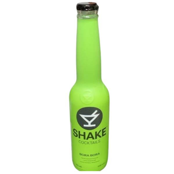 Alcoholic Drink "Shake" bora bora cocktail with Lemon Flavor 0.33l Glass Container