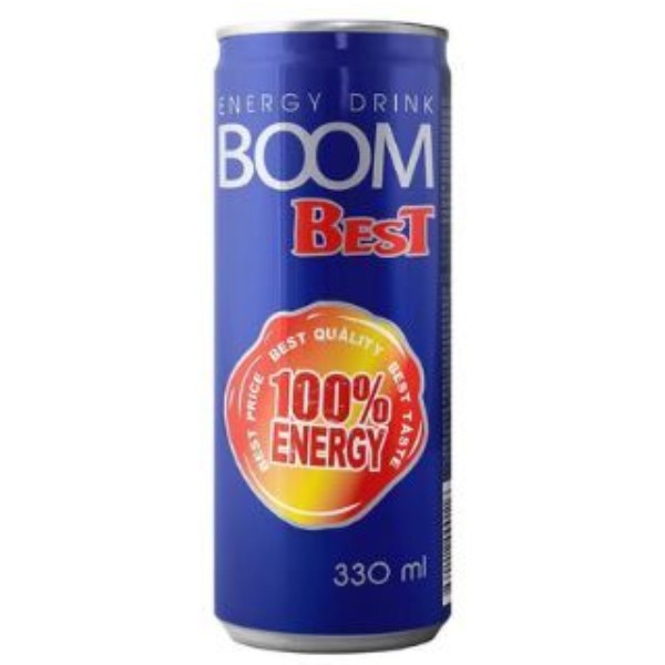 Energy drink "Boom" non-alcoholic blue 0 25l