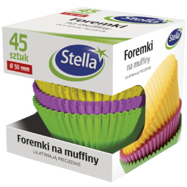 Թղթե կաղապարներ «Stella» կեքս թխելու համար 45 հատ
