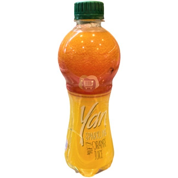 Refreshing carbonated drink "Yan" orange 470ml