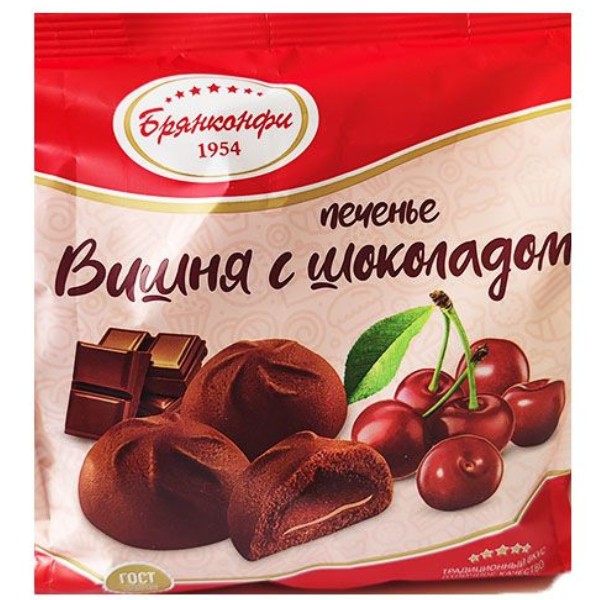 Biscuit "Branconfi" with cherry and chocolate 250g