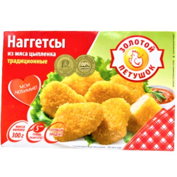 Chicken nuggets "Zolotoy Petushok" traditional 300g