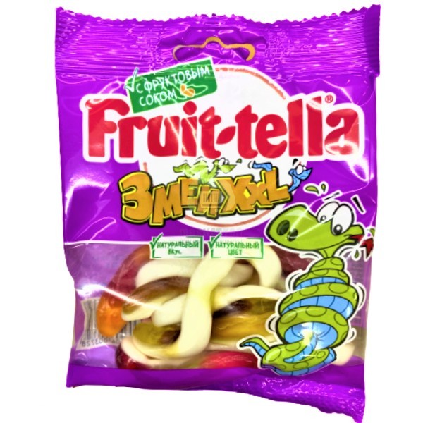 Chewing marmalade "Fruit-Tella" Snakes XXL with fruit juice 80g