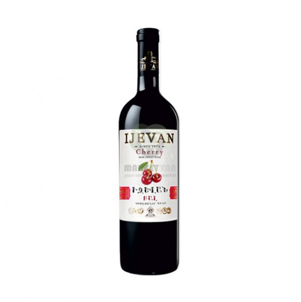 Wine "Ijevan" semi-sweet cherry 075l