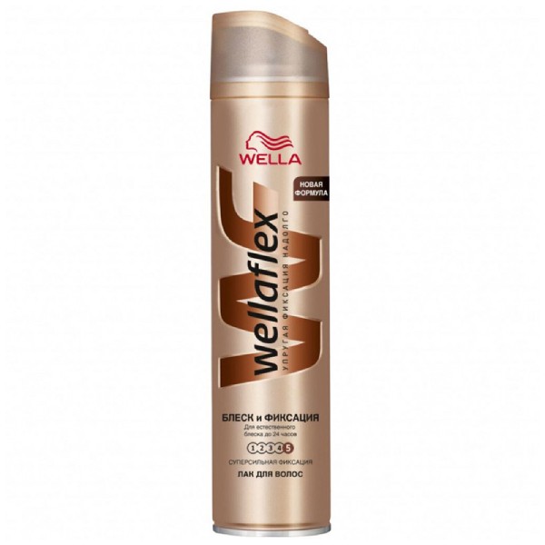 Hair spray "Wella Wellaflex" shine and fixation N5 250ml