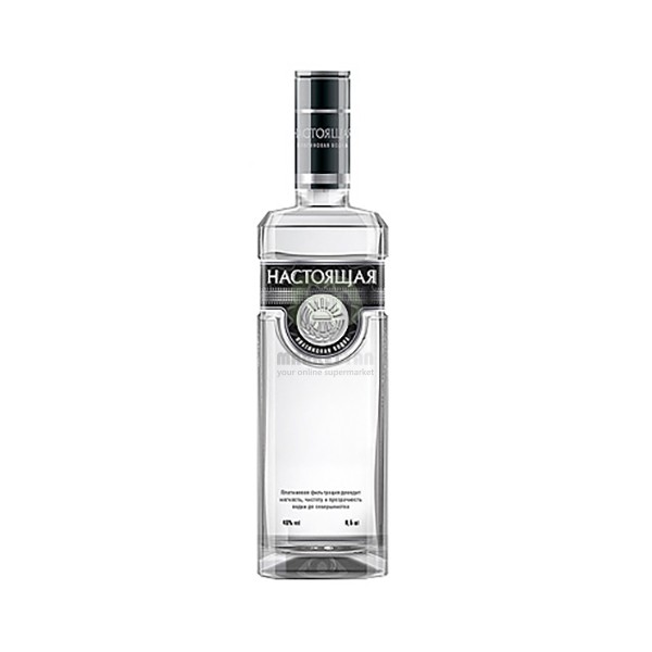 Vodka "Nastoyashaya" Platinum 40% 0.5l