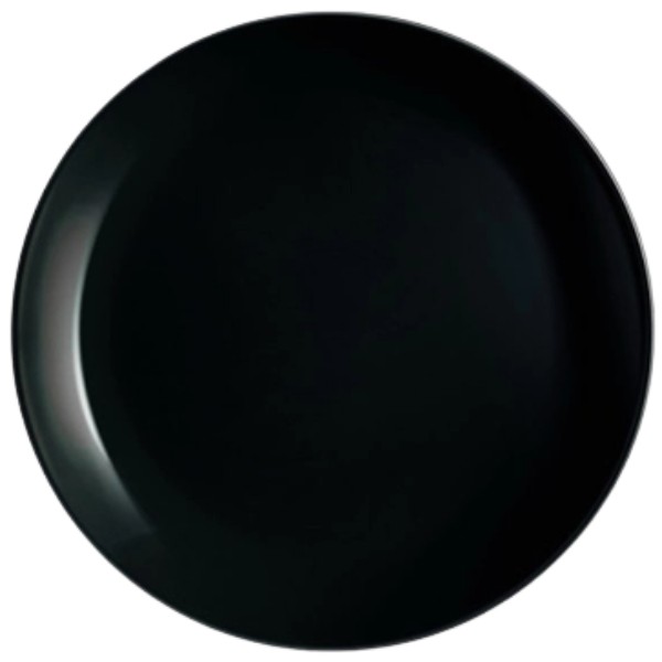 Plate "Luminarc" Diwali black 25cm 1pcs
