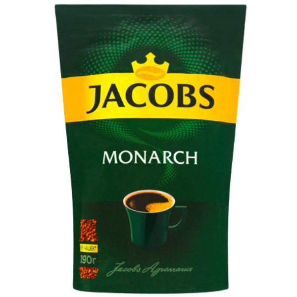 Սուրճ լուծվող «Jacobs» Monarch 190գ