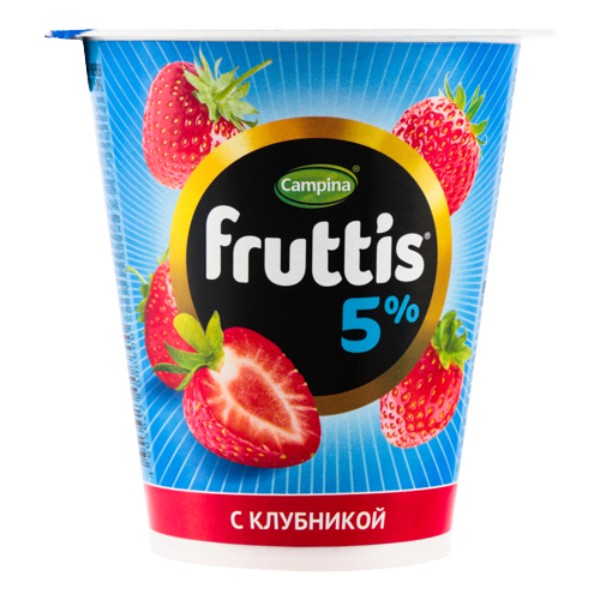 Йогурт "Fruttis" 5% с клубникой 290г