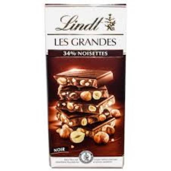 Шоколадная плитка "Lindt " с фундуком горький 150г