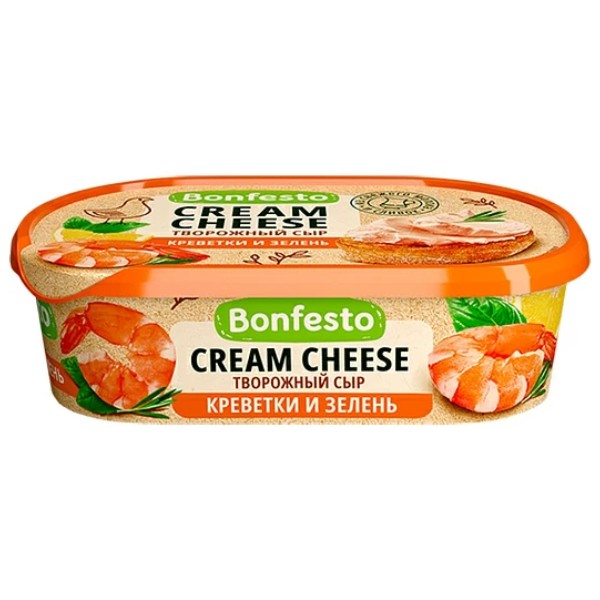 Сыр плавленый "Bonfesto" со вкусом креветки 140г