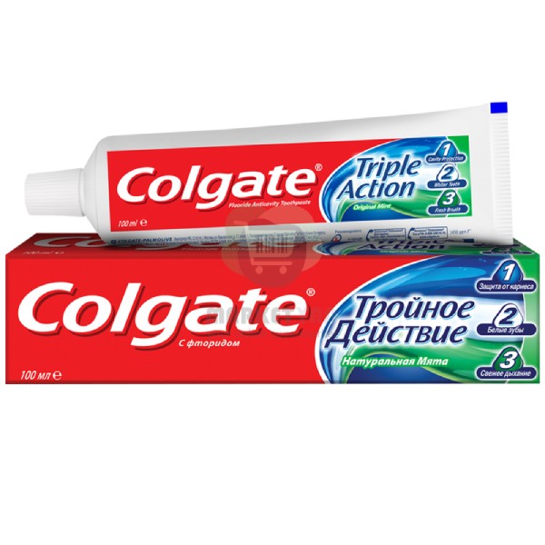 Зубная паста "Colgate" тройной эффект 100мл