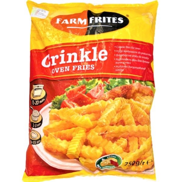 French fries "Farm Frites" for oven wavy frozen 1kg