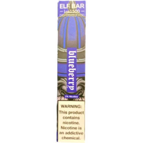 Electronic cigarette "ELF BAR" 1500 puffs with blueberry flavor pcs
