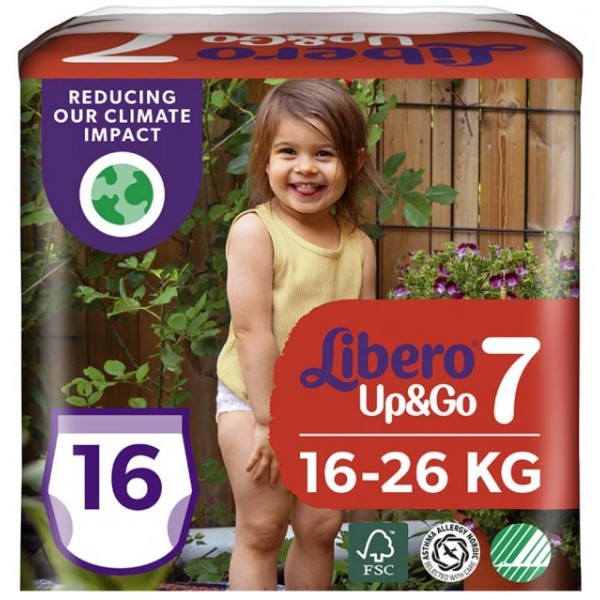 Baby diaper "Libero Up & Go" 7 16-26 kg