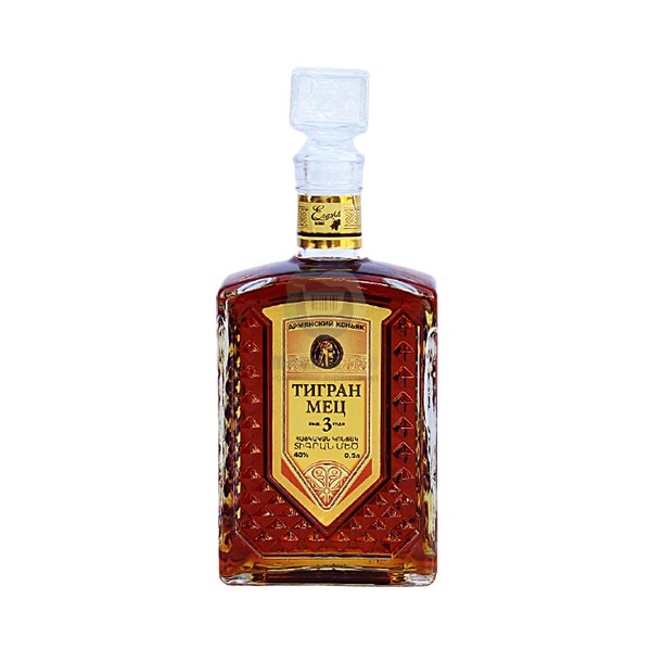 Cognac "Tigran Mec" 3 years 40% 0.5L