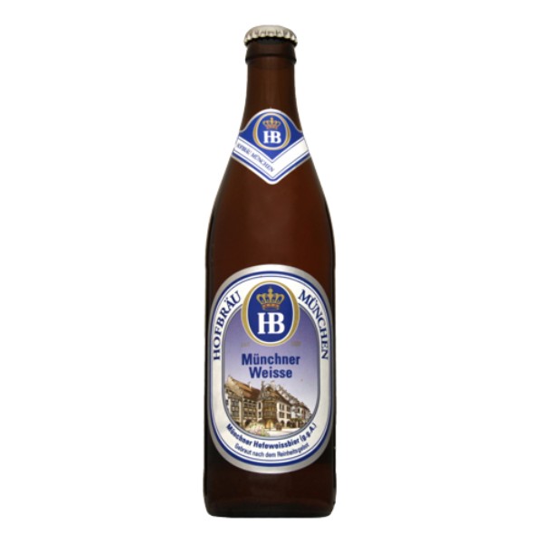 Пиво "Hofbrau Munchen" нефильтрованное 5.1% с/б 0.5л