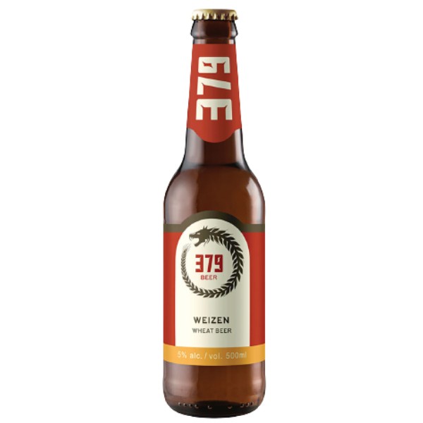 Пиво "379" Weizen светлое с/б 5% 0.5л