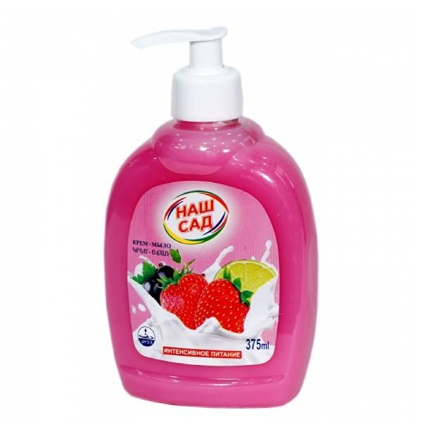 Liquid soap ""Наш Сад " strawberry and lime 375 ml