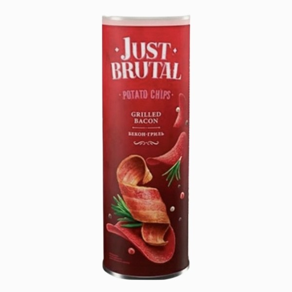 Чипсы "Just Brutal"со вкусом бекона гриль 100г