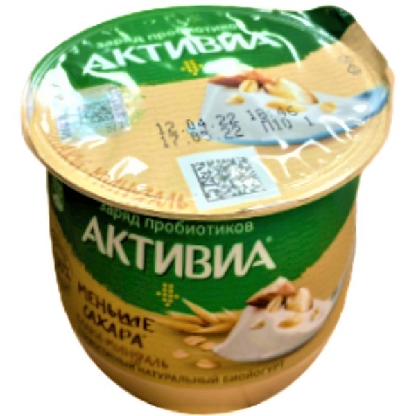 Bioyogurt "Activia" cereals almonds 1.7% 160g