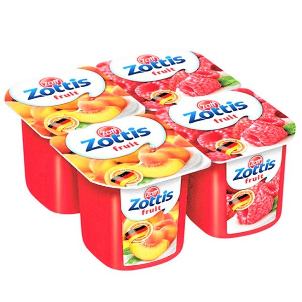 Yogurt "Zott Zottis" with peach 0.1% 115gr